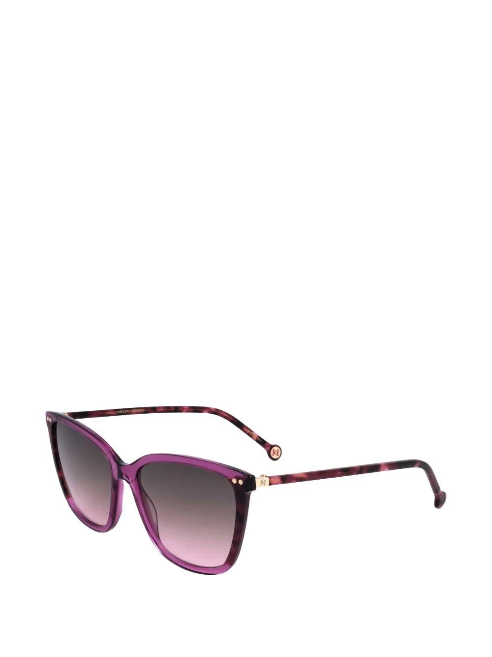 tortoiseshell-effect square-frame sunglasses - 1