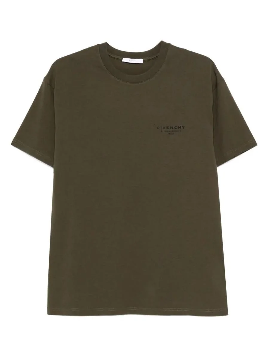 Givenchy Cotton T-Shirt With Stamp Print Clothing - 1