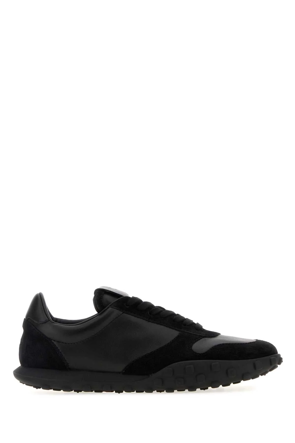 Jil Sander Men Black Nappa Leather And Suede Moon Sneakers - 1