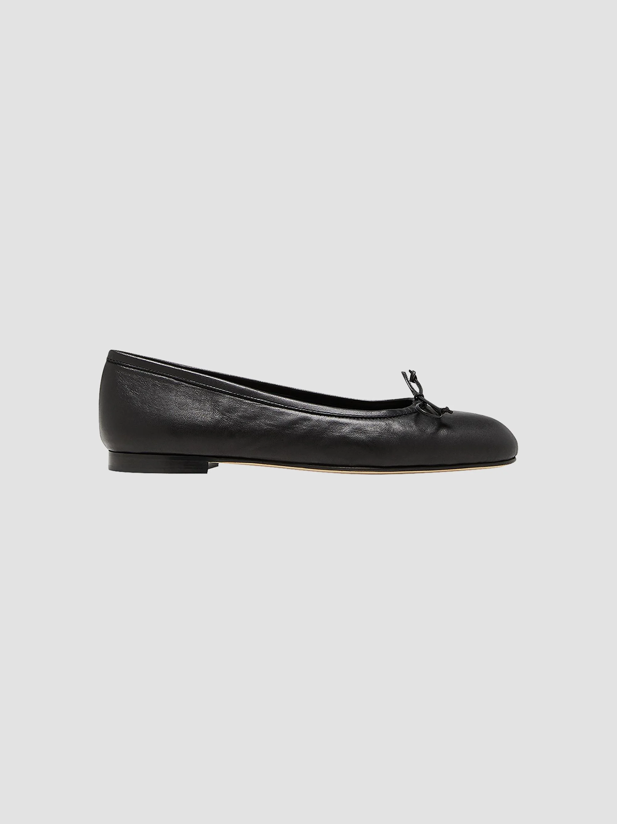 Women's Veralli Leather Ballet Flats - Black - 1