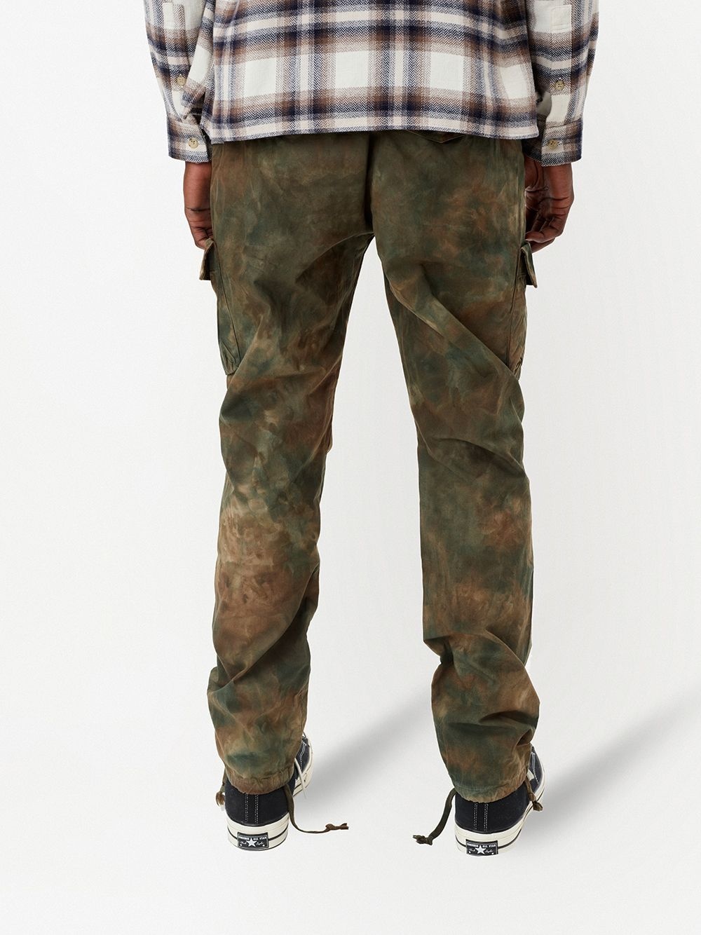 camouflage tie-dye cargo pants - 4