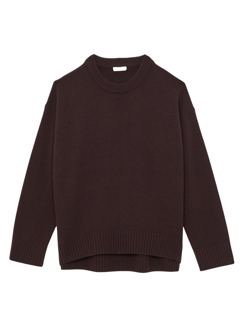 Women's Ella Wool-Cashmere Sweater - Plum 1