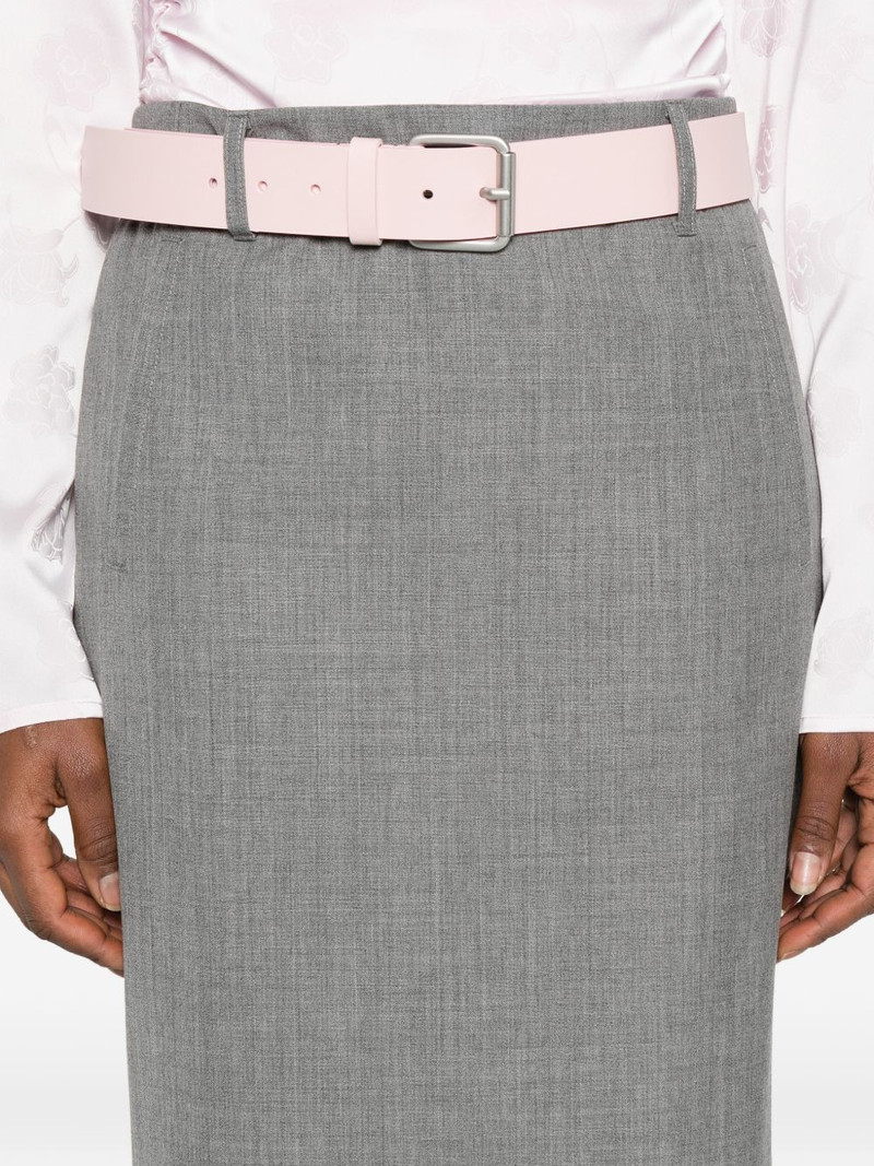 belt-detail pencil skirt 5