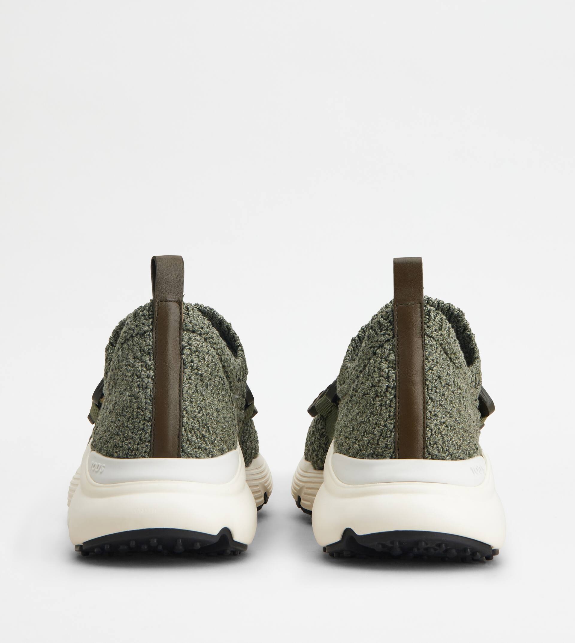 SLIP-ON SNEAKERS IN FABRIC - GREEN - 2