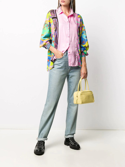 VERSACE JEANS COUTURE mix-print satin shirt  outlook