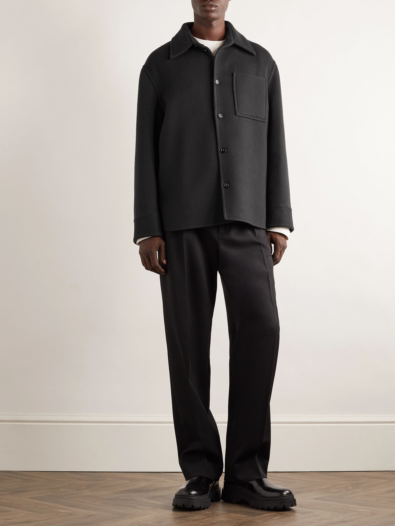 Cashmere Overshirt Dark gray - 2