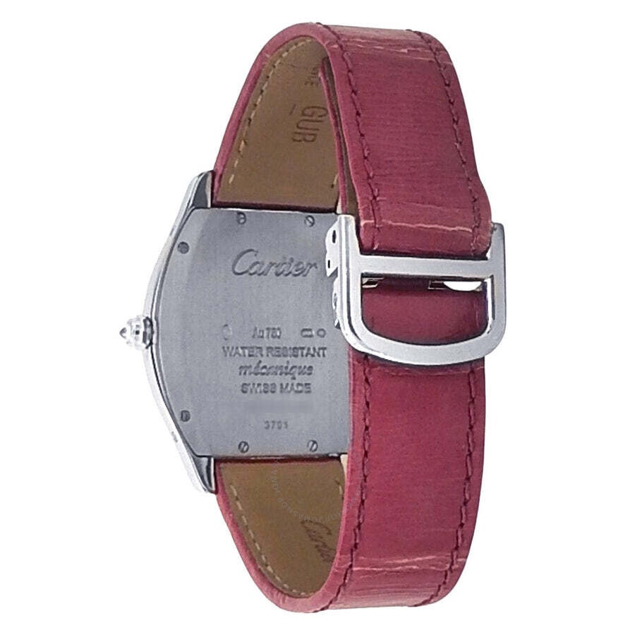 Pre-owned Cartier Tortue Hand Wind Diamond Ladies Watch WA501009 - 4
