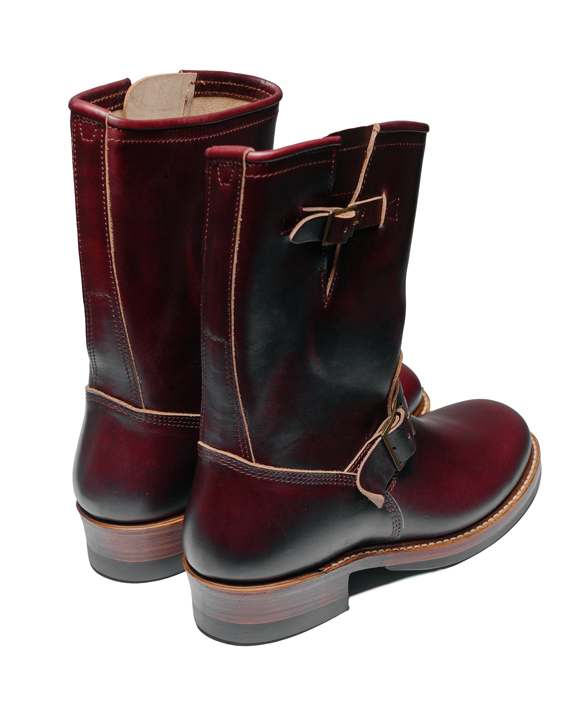 Wabash Engineer Boots Horween CXL Burgundy - 3