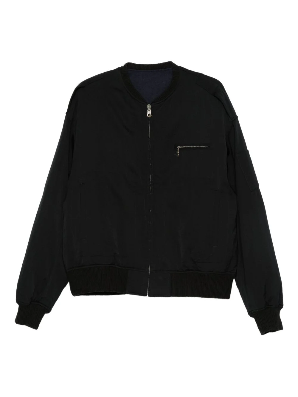 zip-pocket bomber jacket - 1