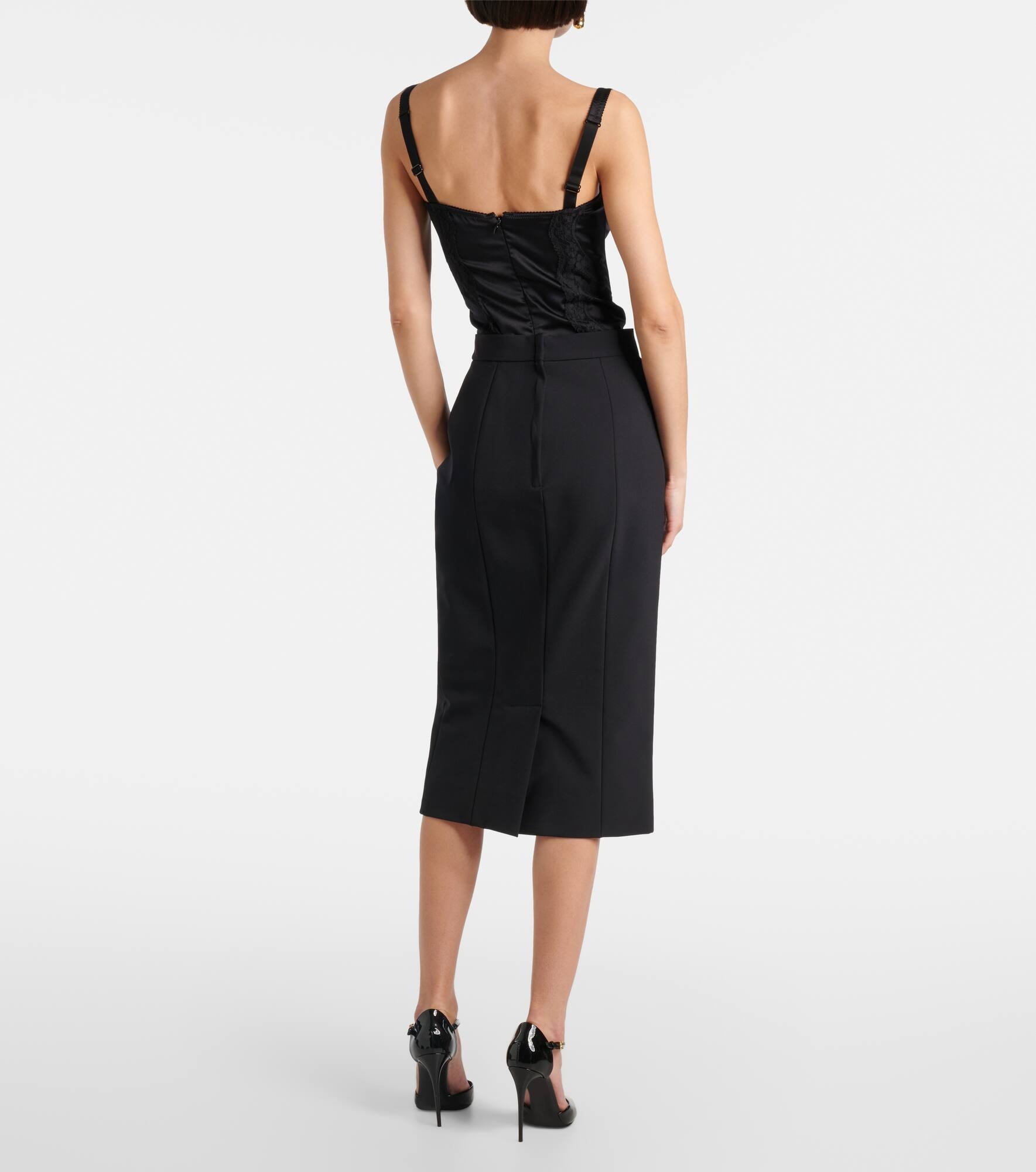 High-rise pencil skirt - 3