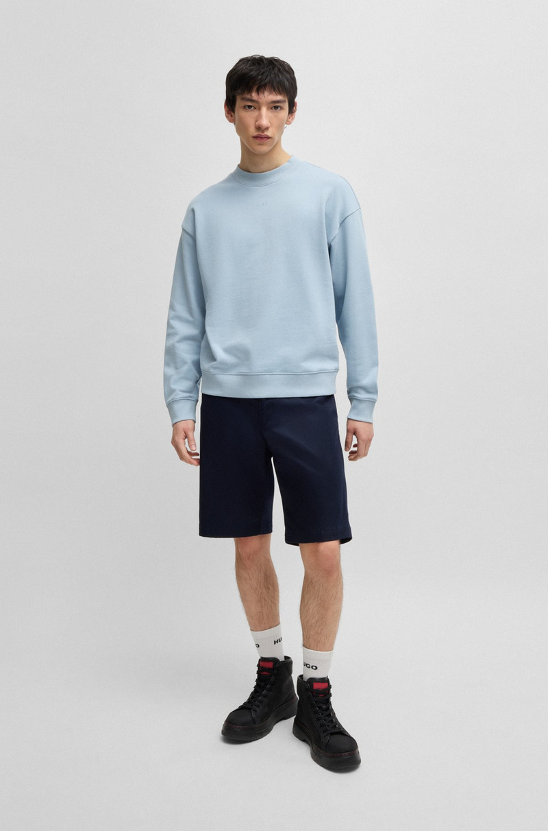 HUGO RELAXED-FIT SWEATSHIRT IN COTTON TERRY WITH LOGO PRINT outlook