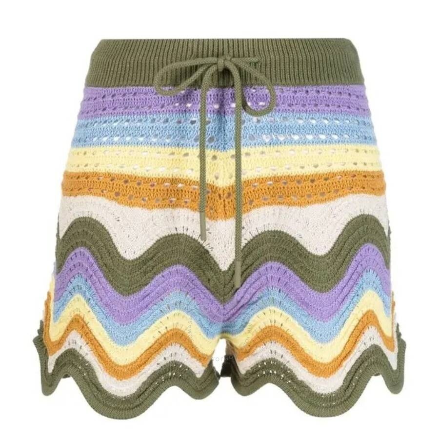 Zimmermann Multi Raie Stripe Knit Shorts - 1