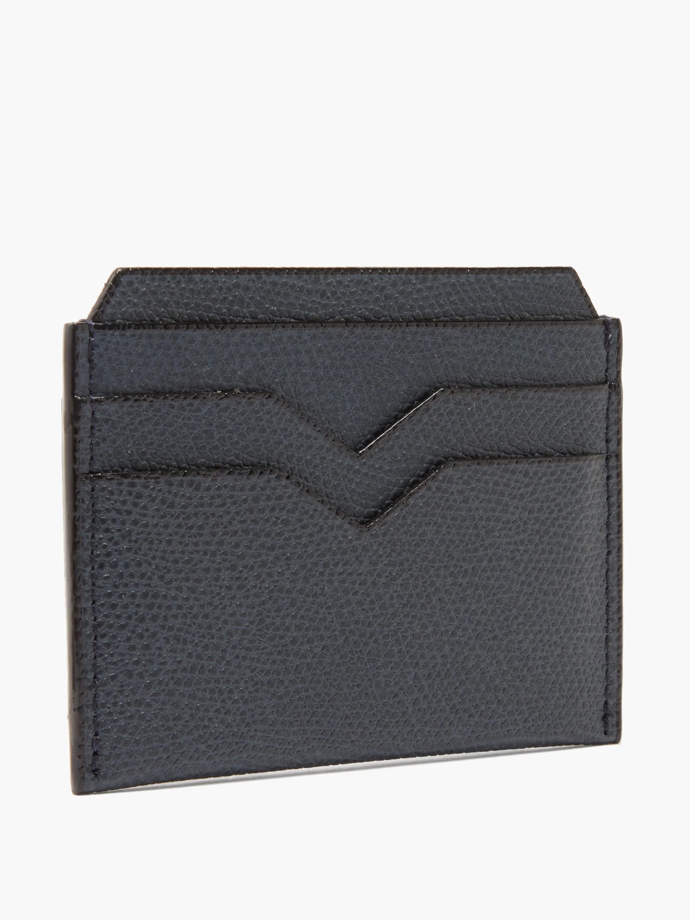 Grained-leather cardholder - 3