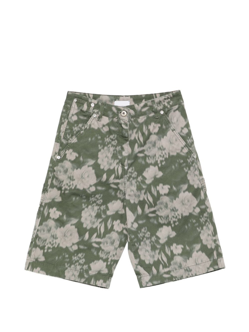 floral-print shorts 1