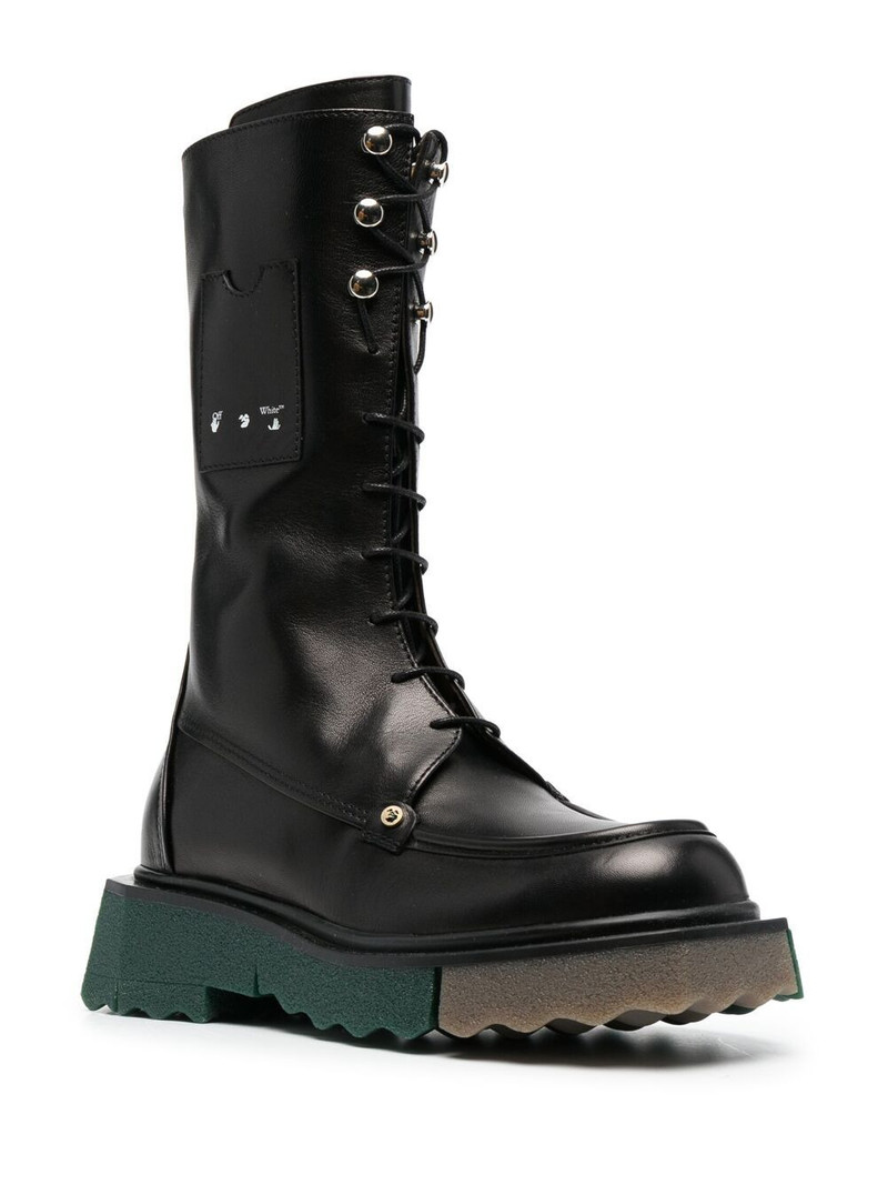 Off-White Sponge combat boots outlook