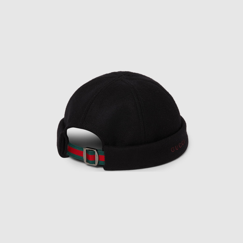 Wool hat with embroidery 5