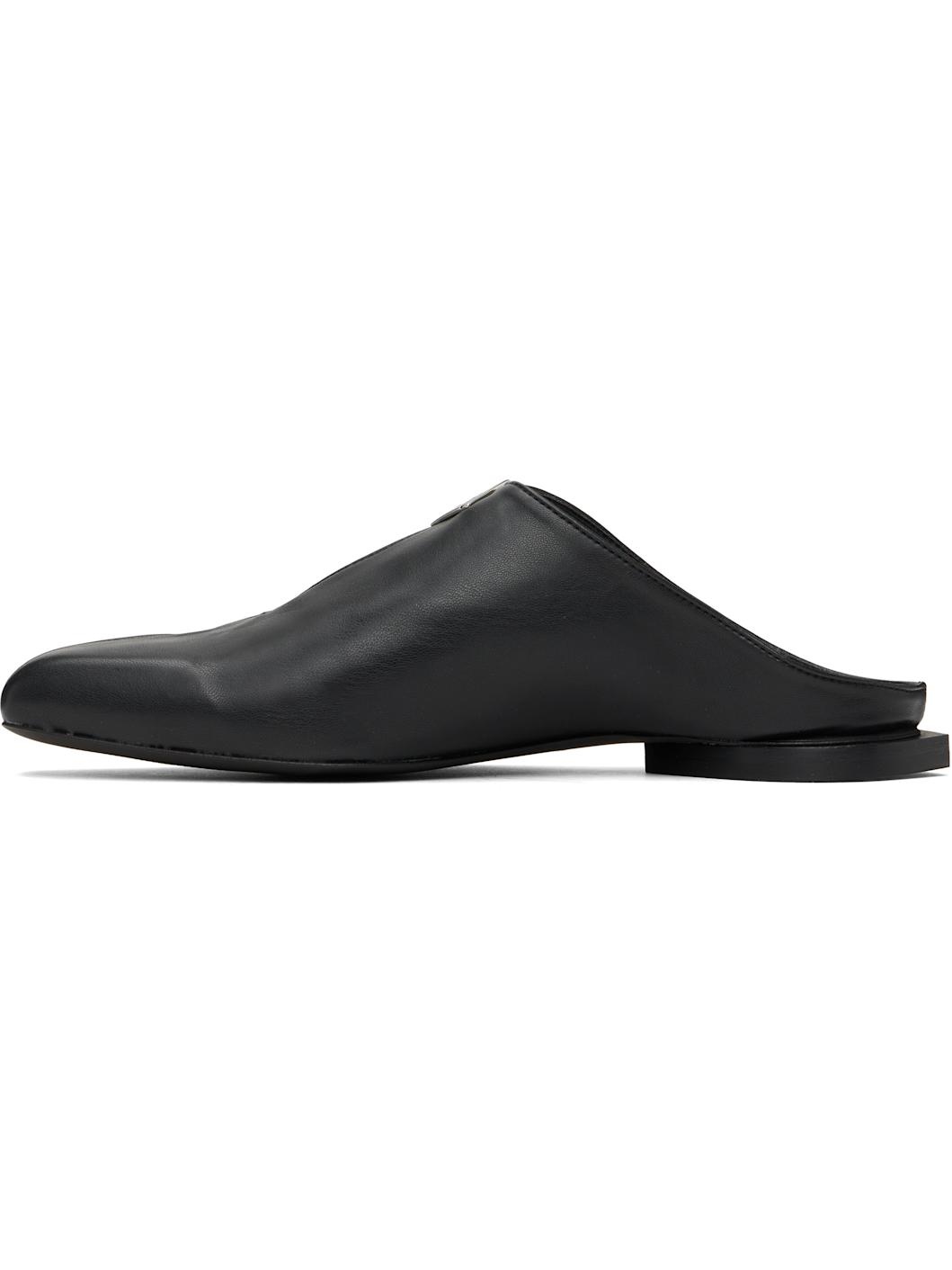 Black Jamal Slit Slippers - 3
