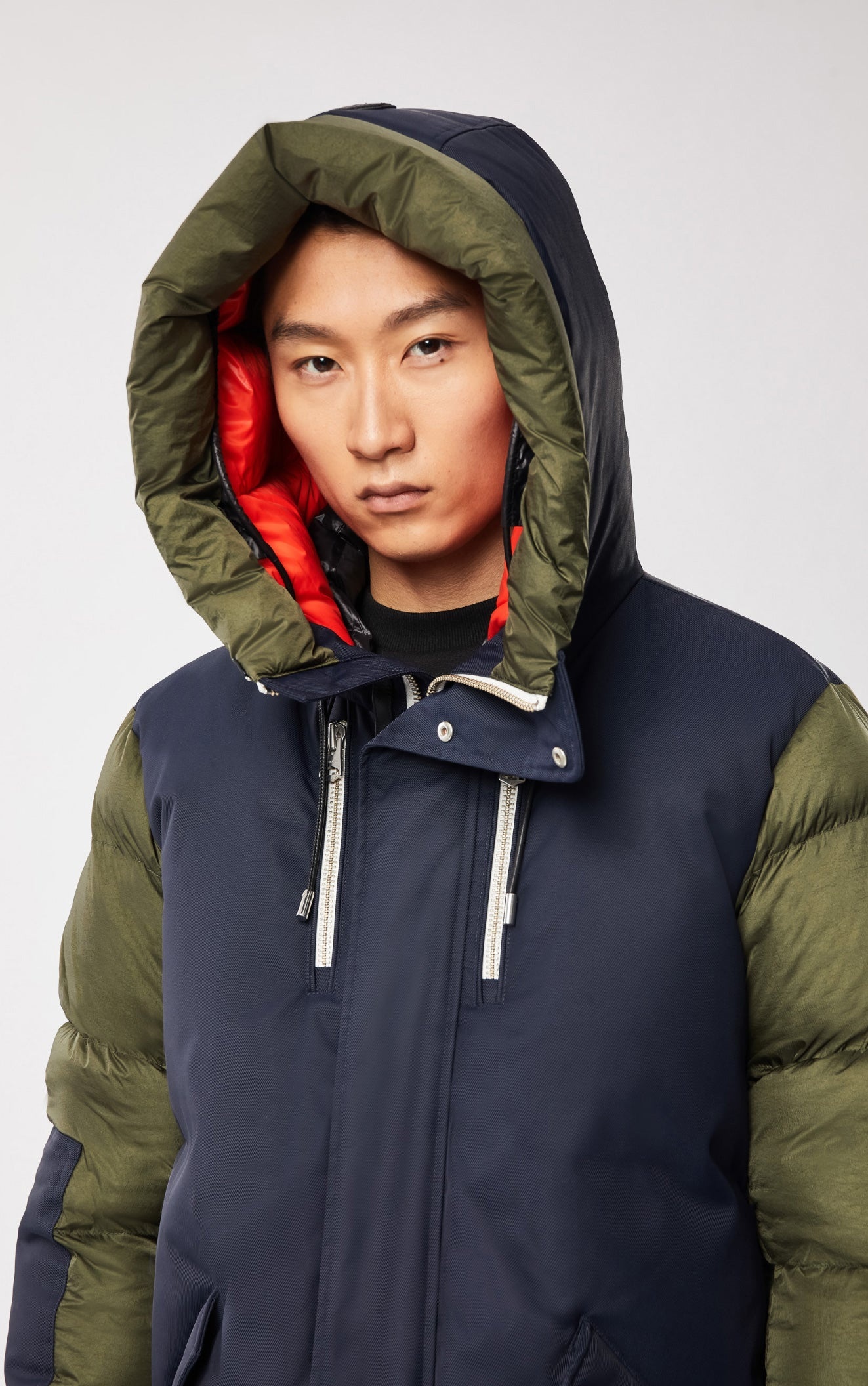 SIMON down coat with zippered side opening - 5
