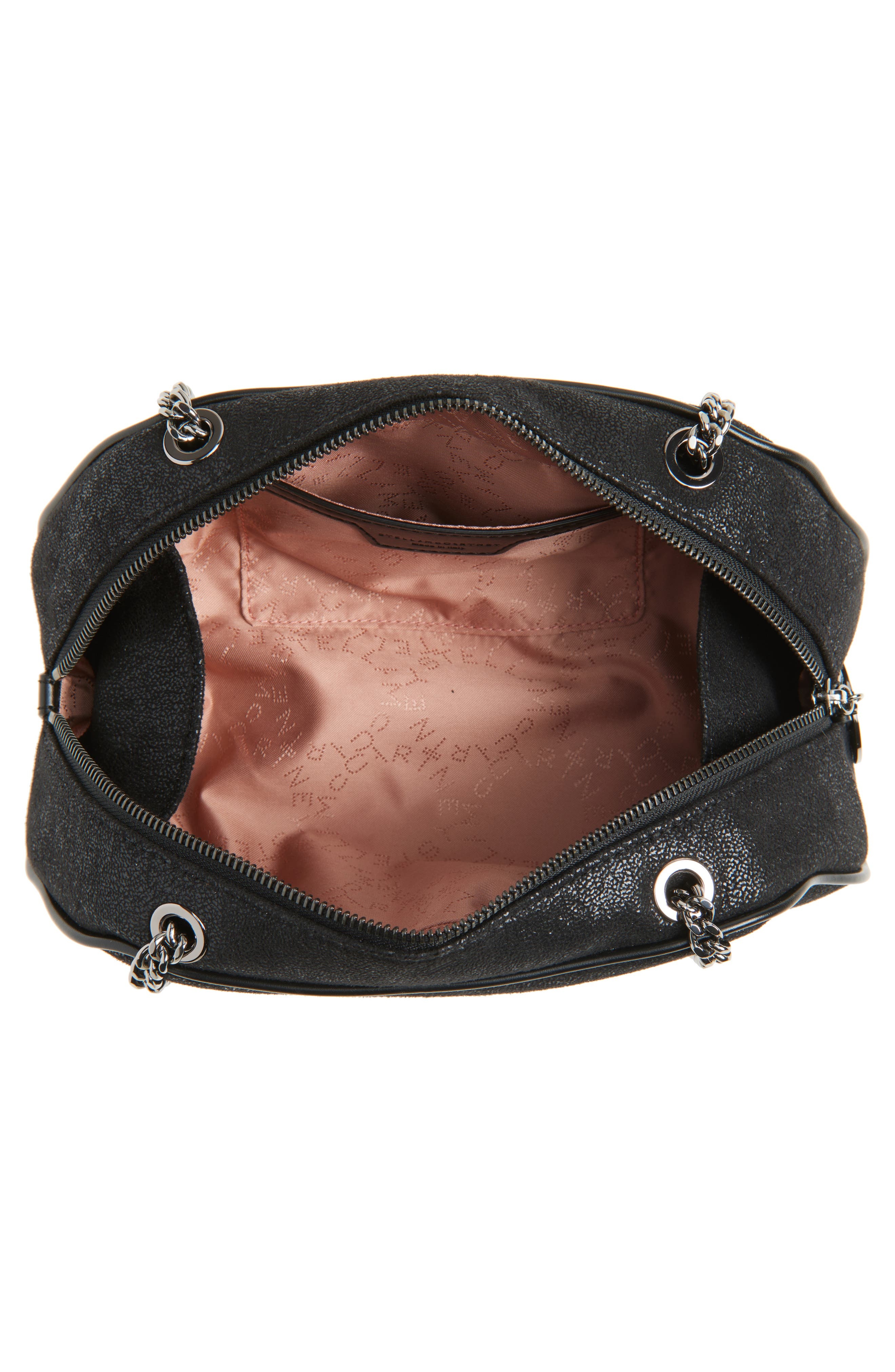 Stella McCartney Small Falabella Shaggy Deer Faux Leather Shoulder Bag in Black at Nordstrom - 5