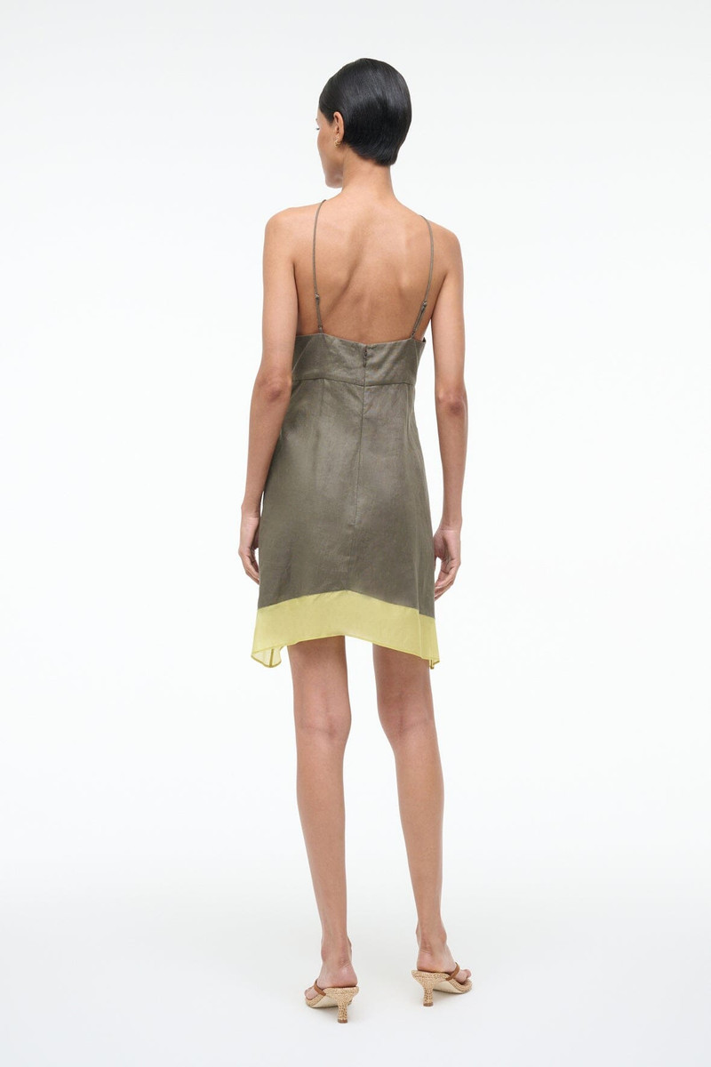 STAUD ORO LINEN DRESS PALO VERDE 3
