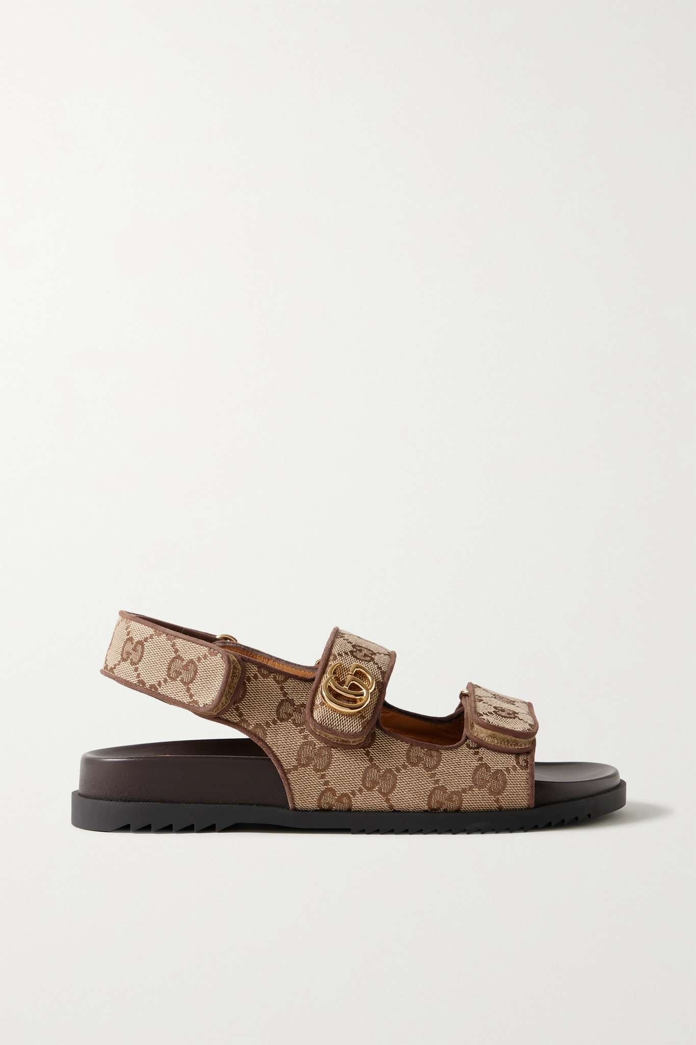 Moritz embellished canvas-jacquard slingback sandals - 1