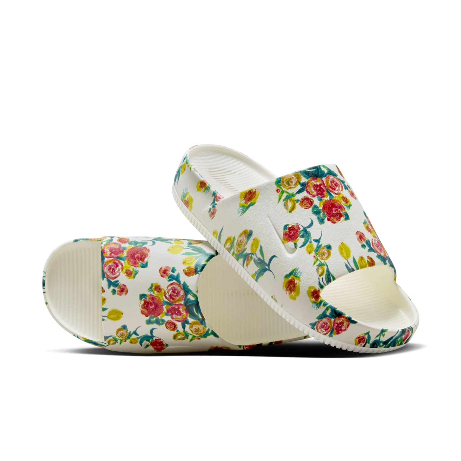 (WMNS) Nike Calm Slides 'Floral' HF1069-100 - 3