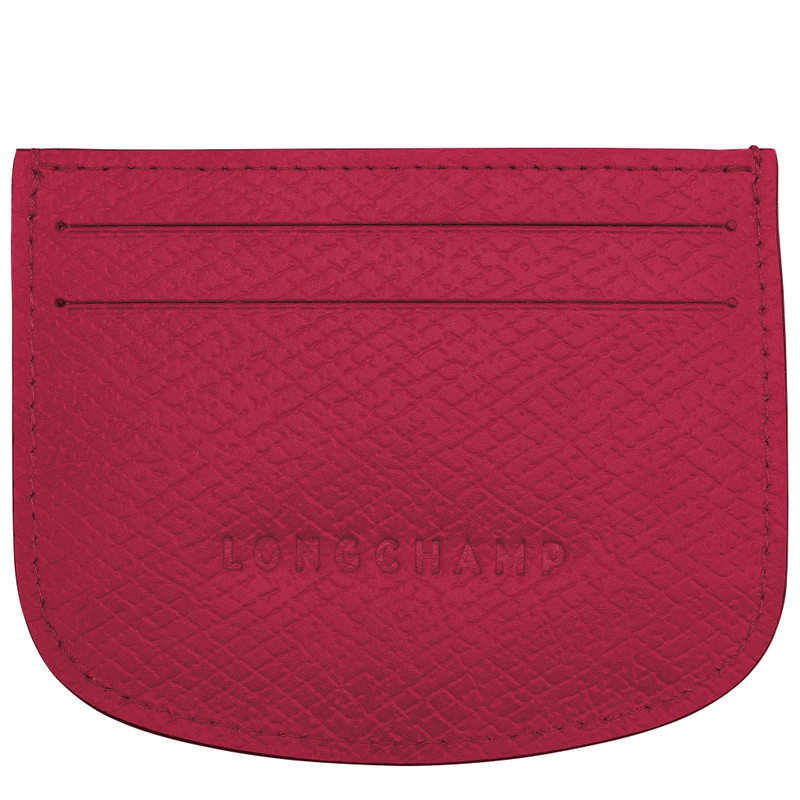 Longchamp Épure Card holder Magenta - Leather outlook