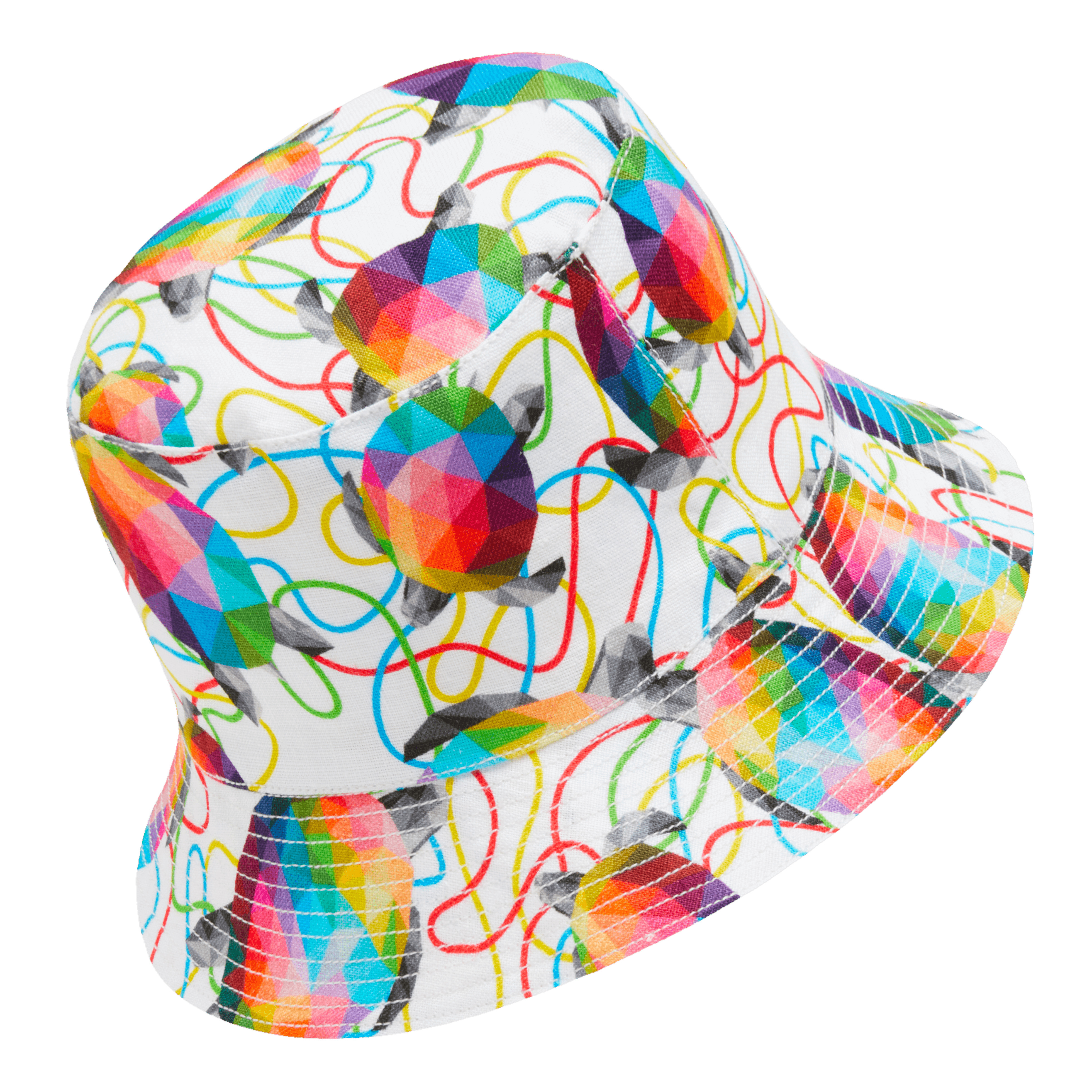 Linen Bucket Hat Tortugas - Vilebrequin x Okuda San Miguel - 2