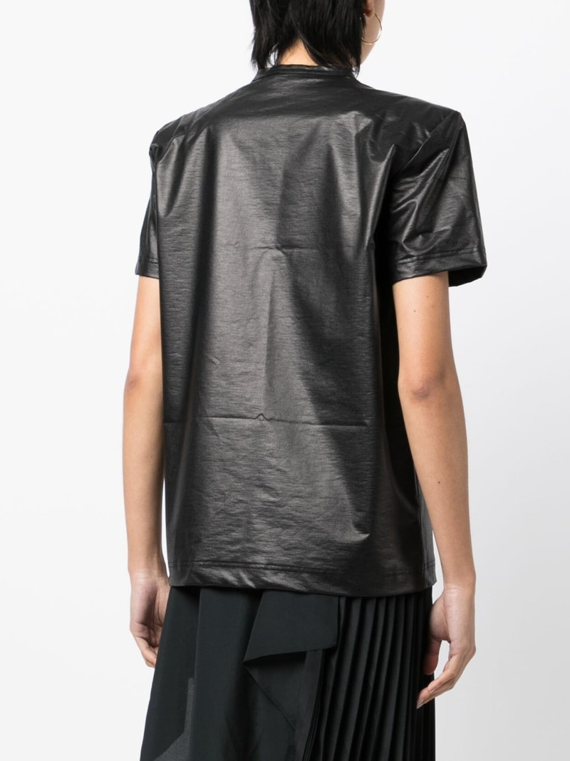 metallic short-sleeve T-shirt 4