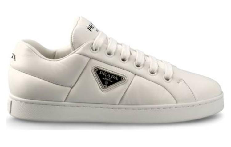 (WMNS) PRADA Padded Nappa Leather Sneakers 'White' 1E204N_2DL8_F0009 - 2