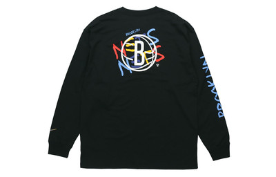 Nike Nike Brooklyn Nets Courtside City Edition Sports Crew Neck Long-sleeve Sweater Men's Black CT9398-01 outlook