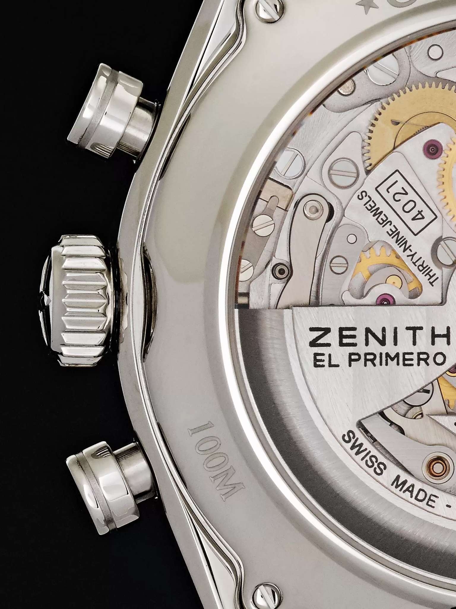 El Primero Chronomaster 42mm Stainless Steel and Alligator Watch, Ref. No. 03.2080.4021/01.C494 - 7