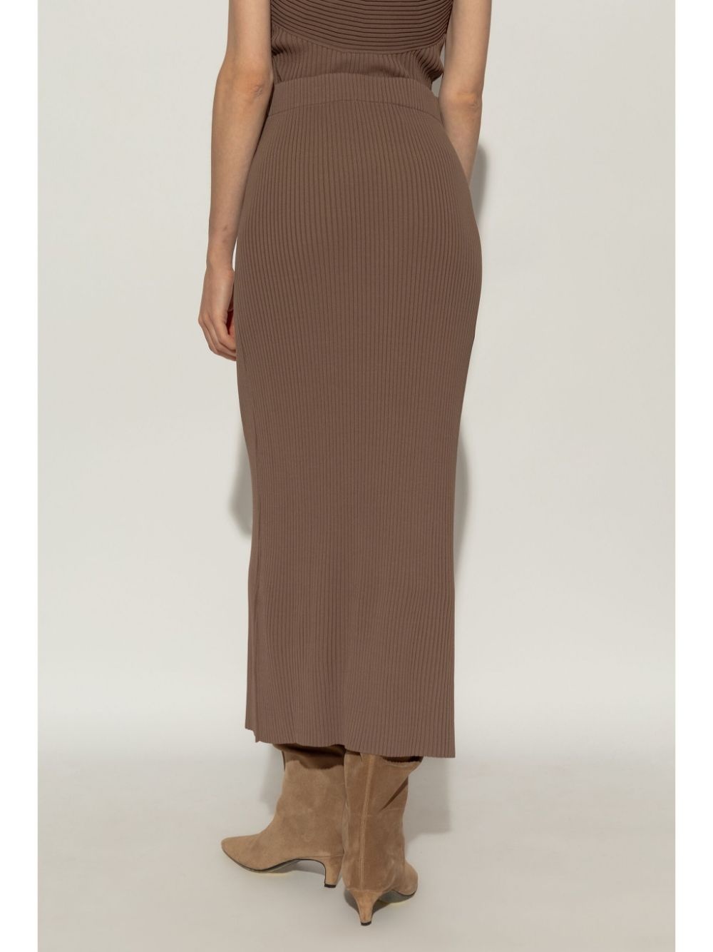 Merine ribbed midi skirt - 4