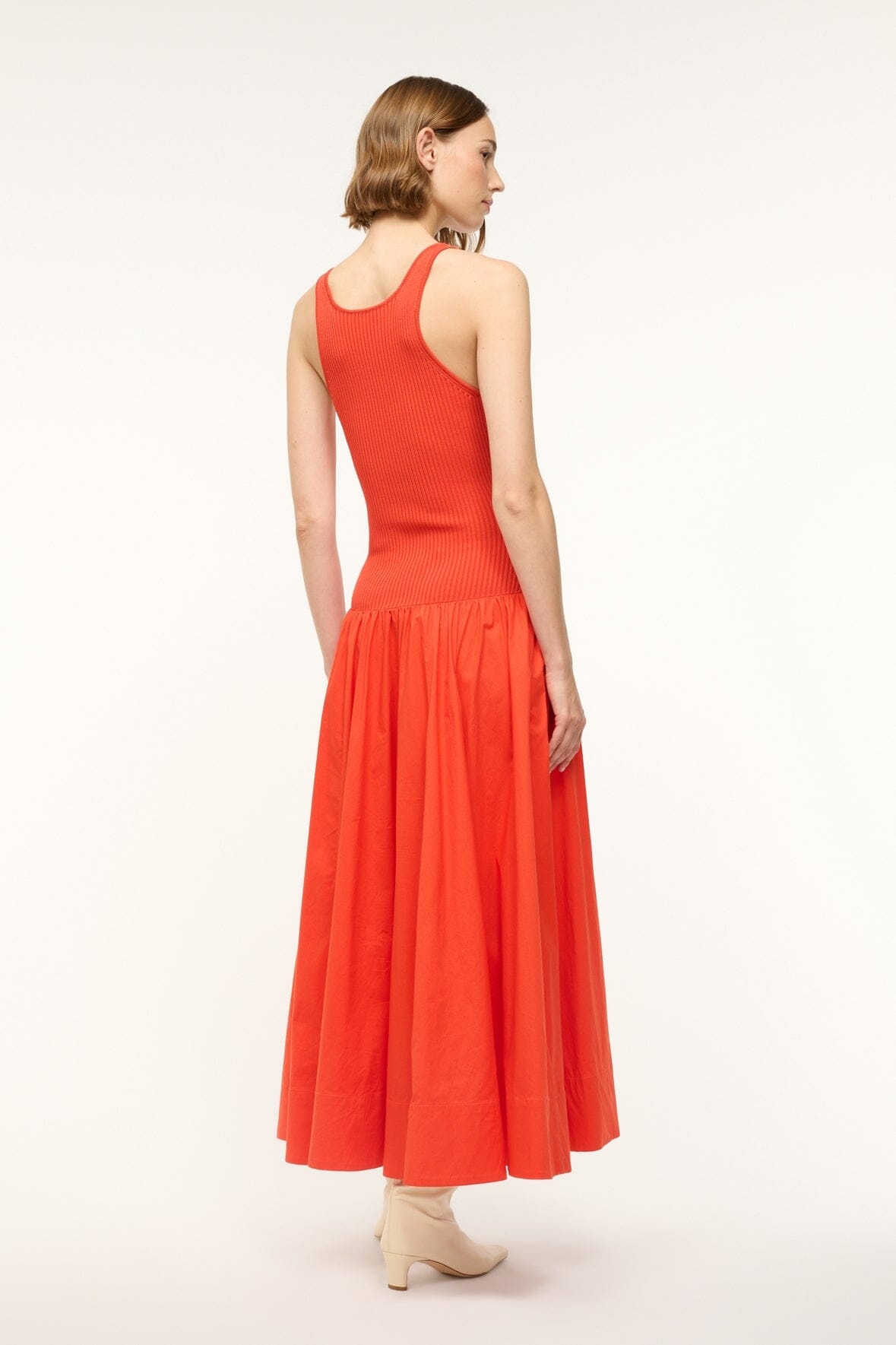 STAUD YAMILA DRESS CAYENNE - 4