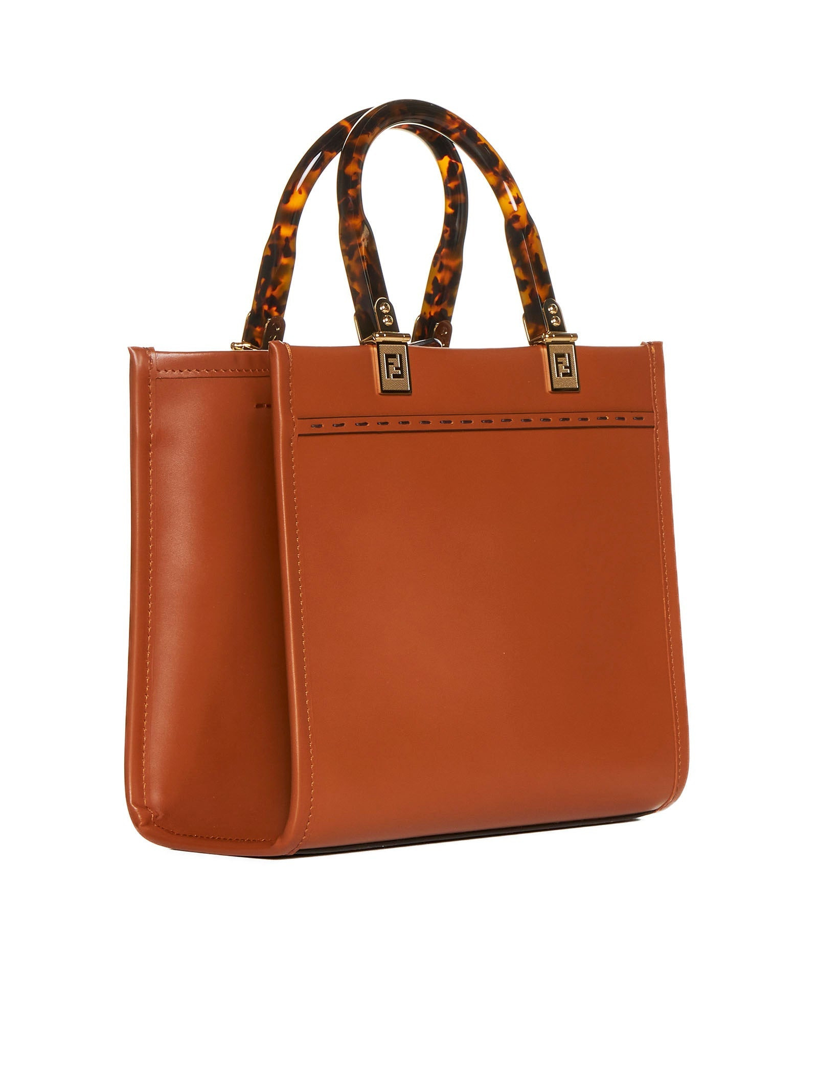 Fendi Women Fendi Sunshine Small Bag In Brown Calfskin Leather - 3