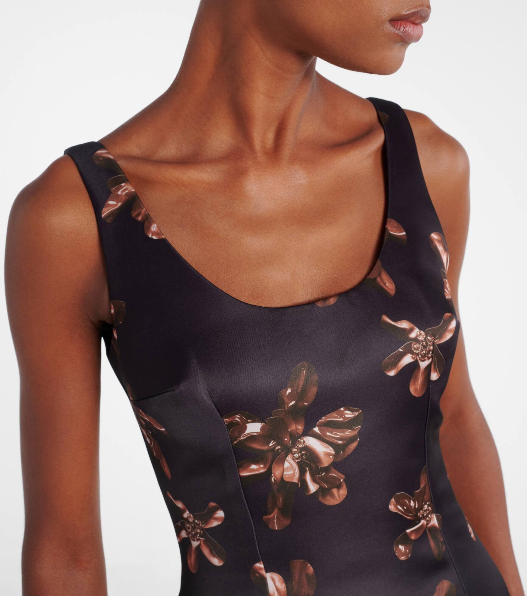 Tippi floral genzianella midi dress - 4