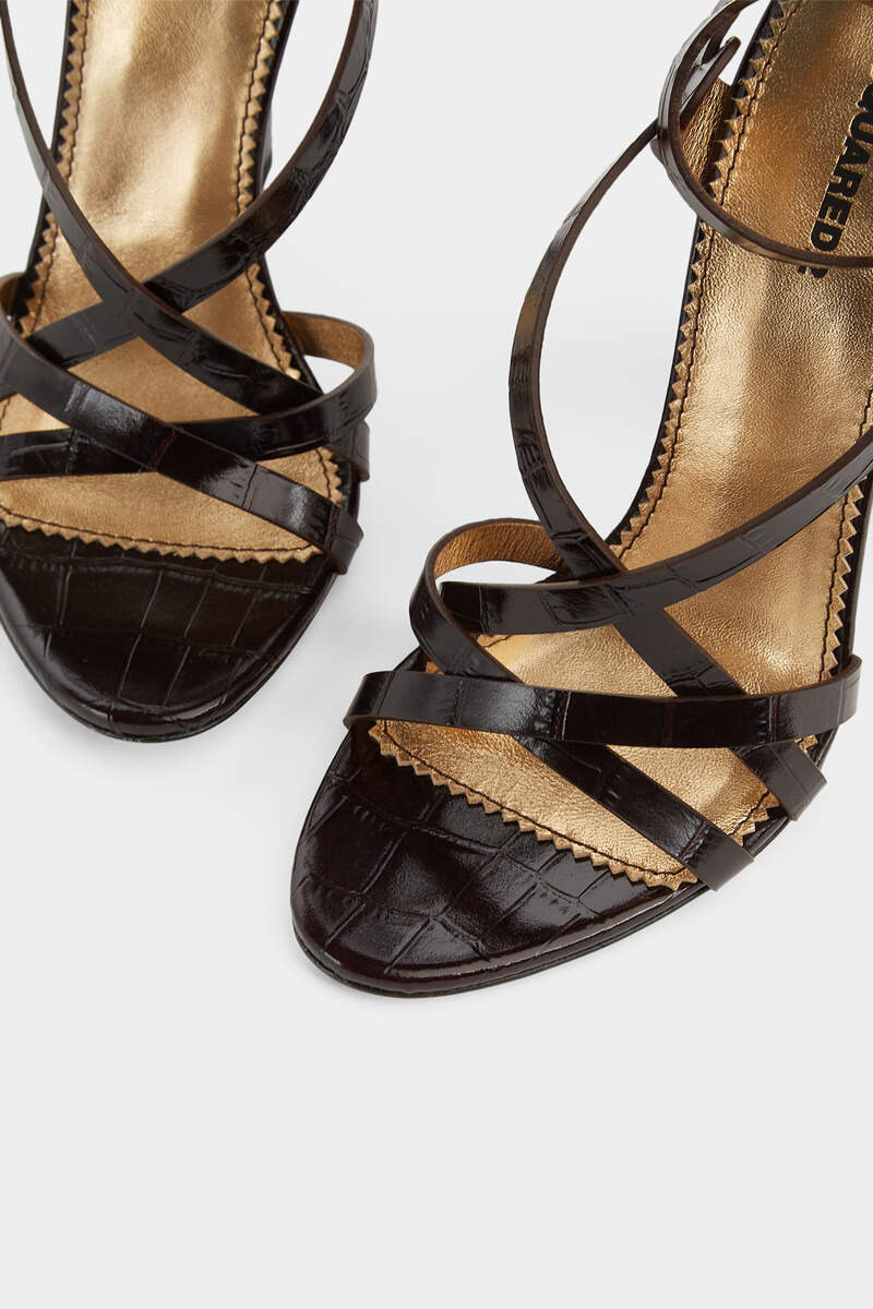 TWIN HEELED SANDALS 4
