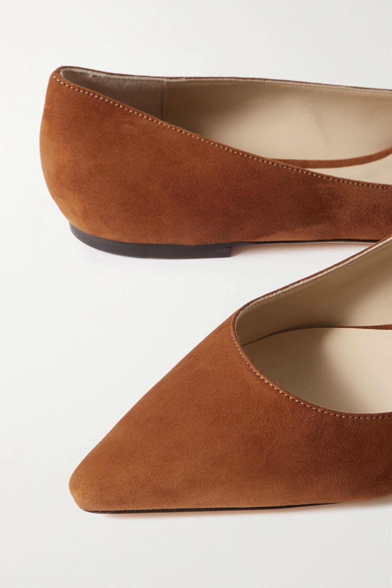 Romy suede point-toe flats - 4