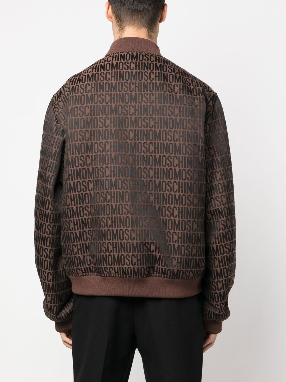 logo-print bomber-jacket - 4
