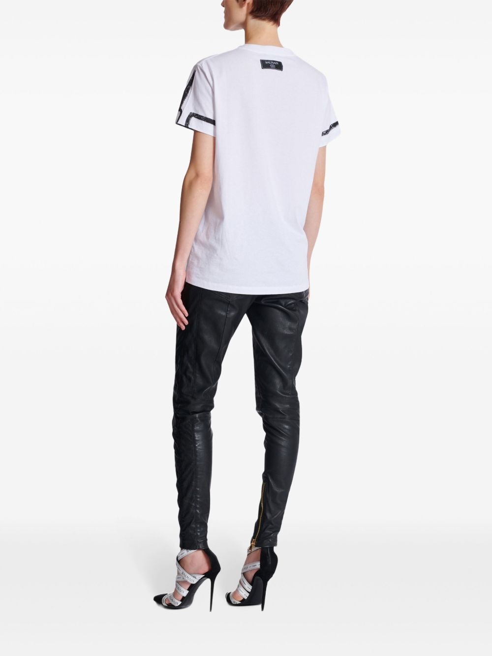 "Je T'Aime"-print short-sleeve T-shirt - 4