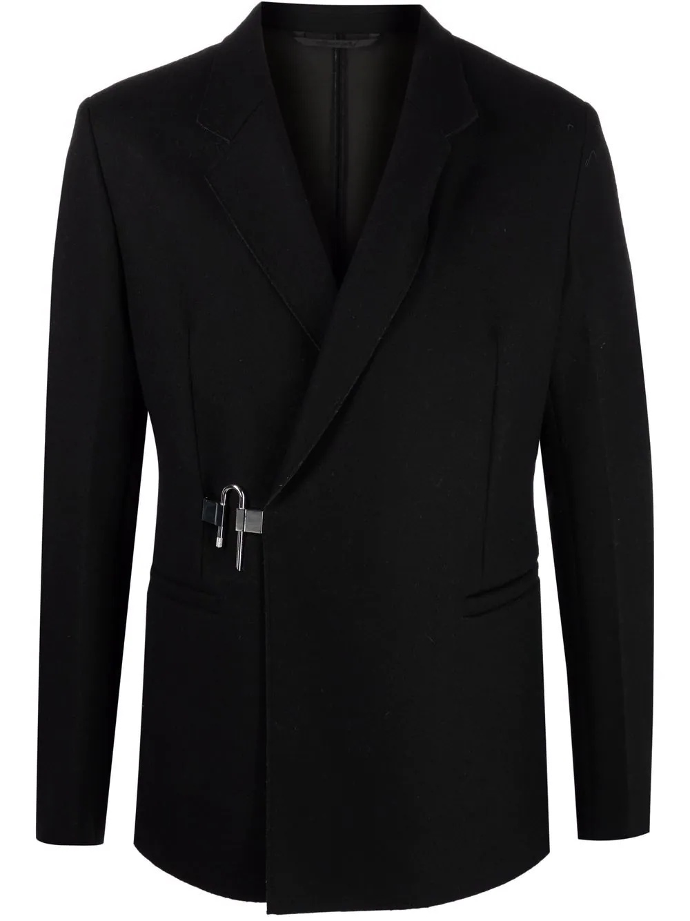 padlock-detail tailored blazer - 1