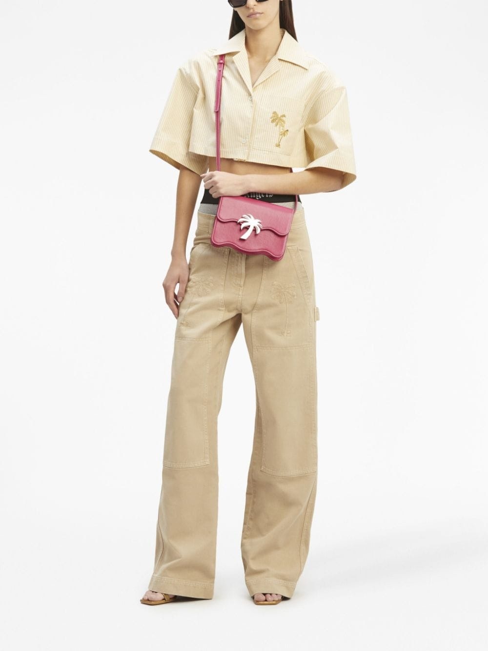 mid-rise straight-leg trousers - 2