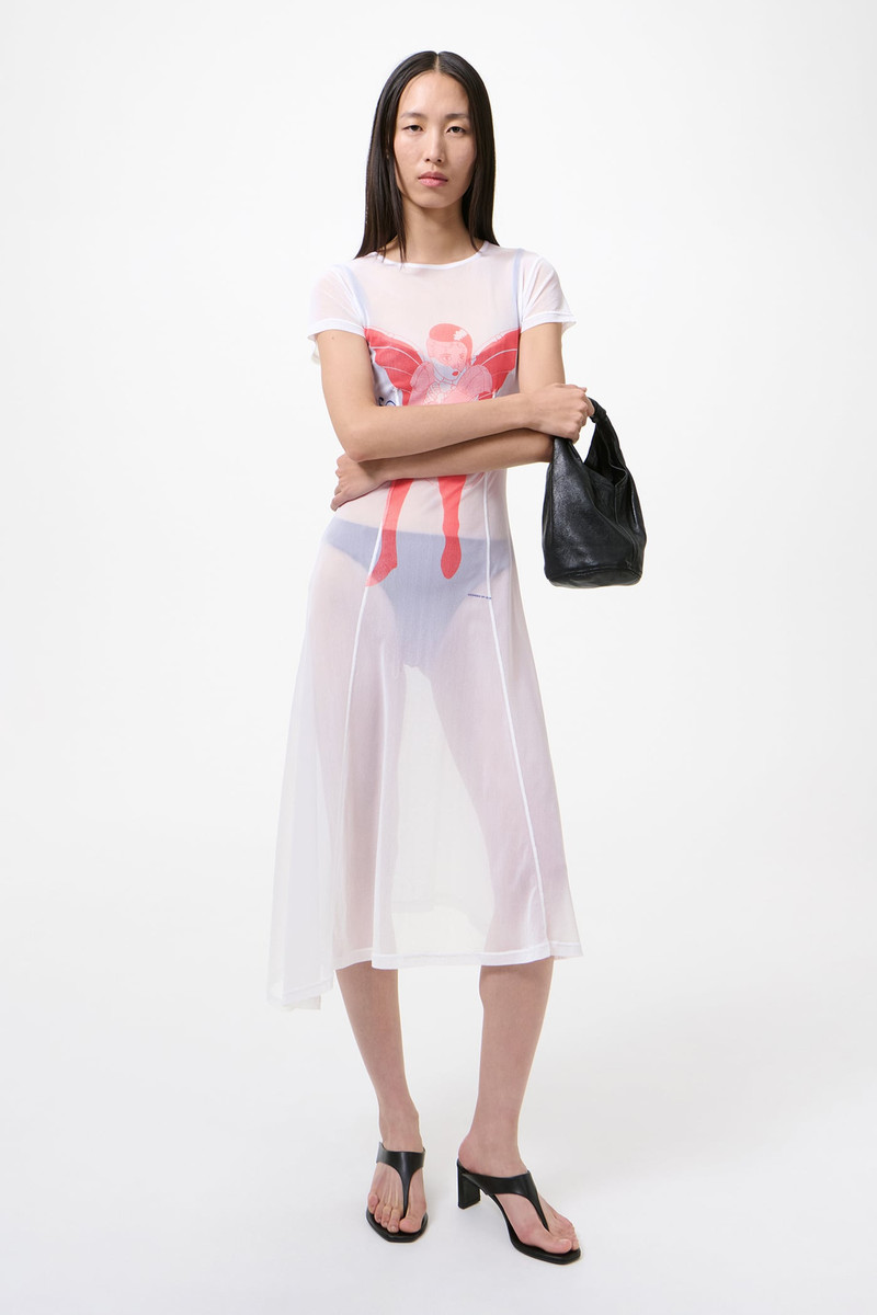 Our Legacy Ragged Dress Cybernetic Demon Print outlook