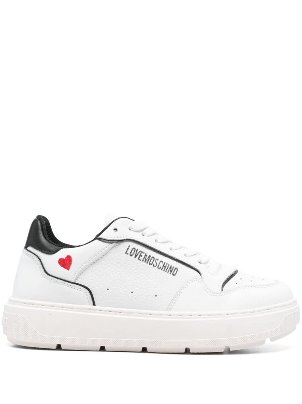 glitter-logo sneakers - 1