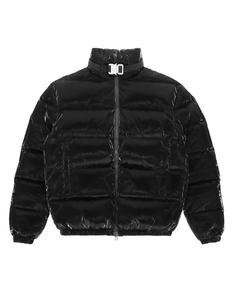 PUFFER COAT W SILVER BUCKLE 1
