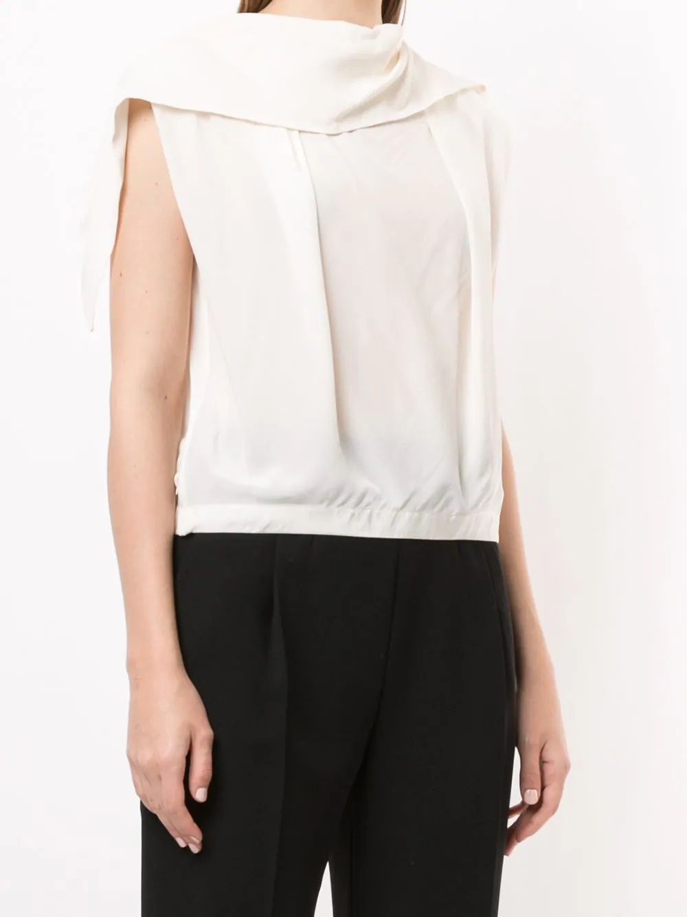 asymmetric sleeveless top - 3