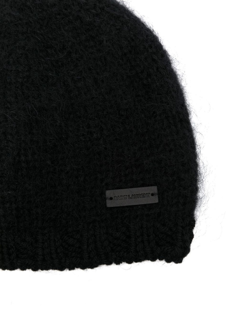SAINT LAURENT brushed beanie outlook