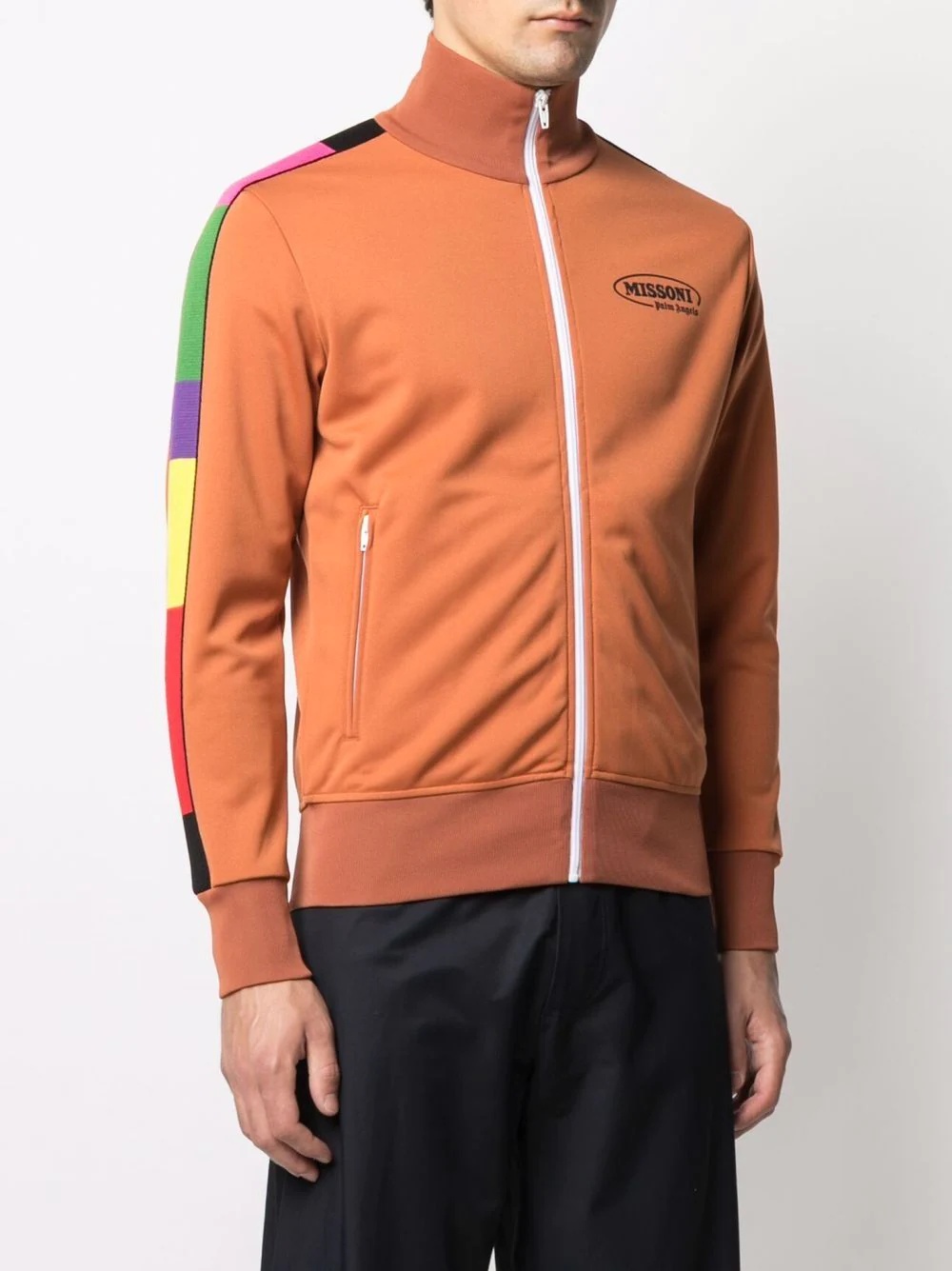 x Missoni Sport Logo print track top - 4