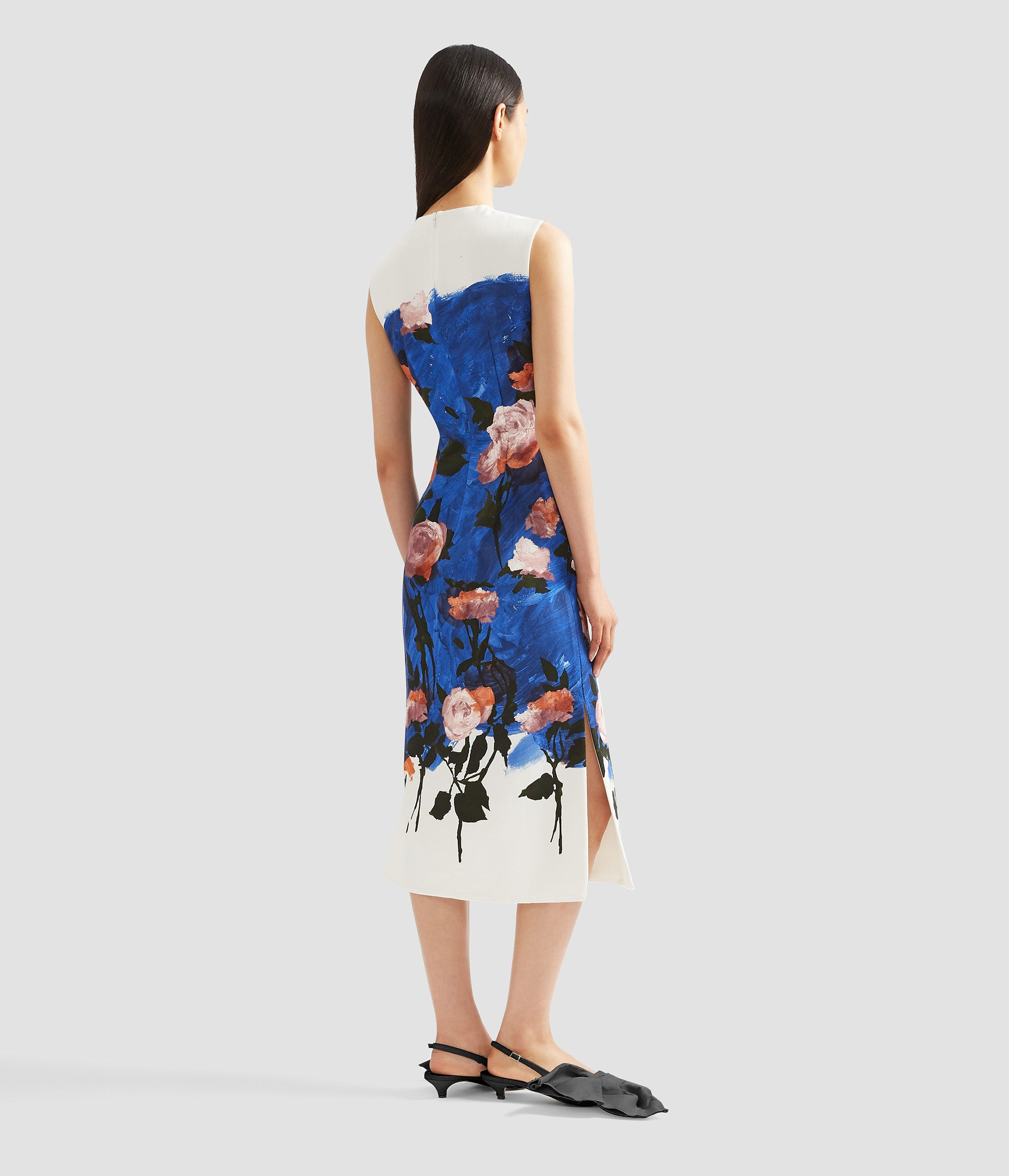SLEEVELESS PENCIL MIDI DRESS - 3