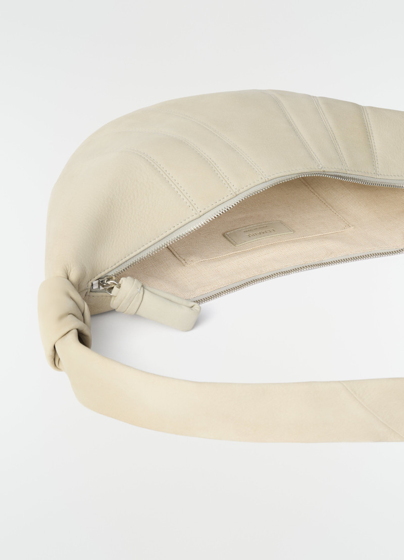 MEDIUM CROISSANT BAG IN ALPACA NUBUCK LEATHER 5